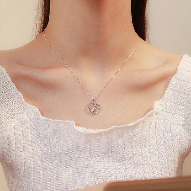 925 Sterling Silver Heart Shaped Pendant