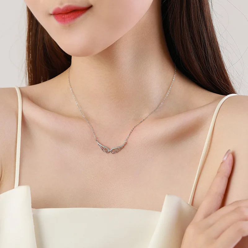 925 Angel Wing Shaped Necklace