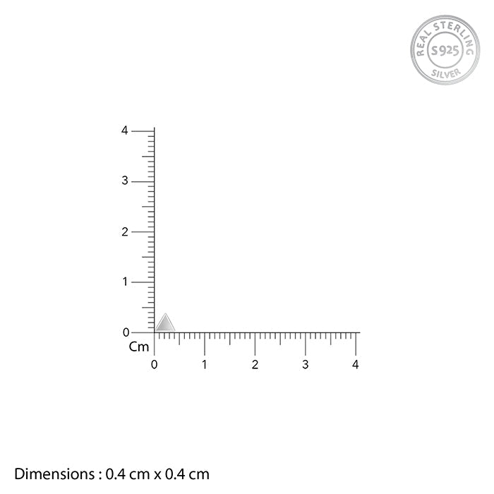 Silver Trigon Stud For Him