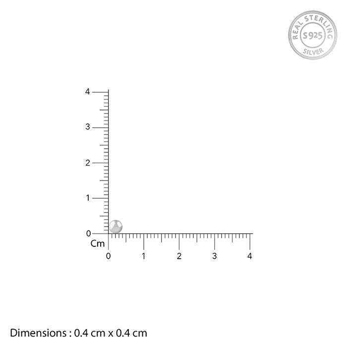 Silver Opulent Stud For Him