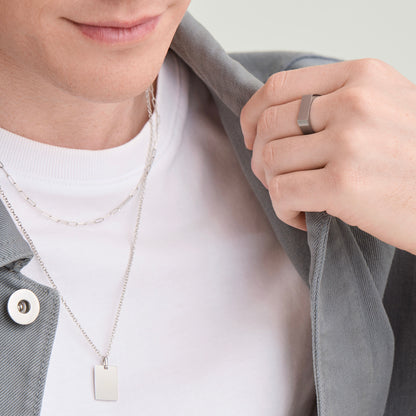 Slim Rectangular Signet Ring