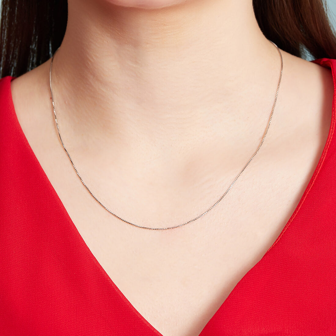 Minimal Muse Silver Box Chain