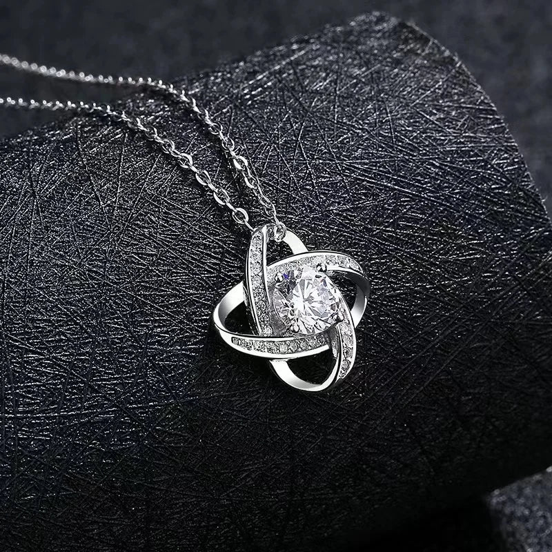 925 Sterling Silver Four-leaf Clover Inlaid Pendant