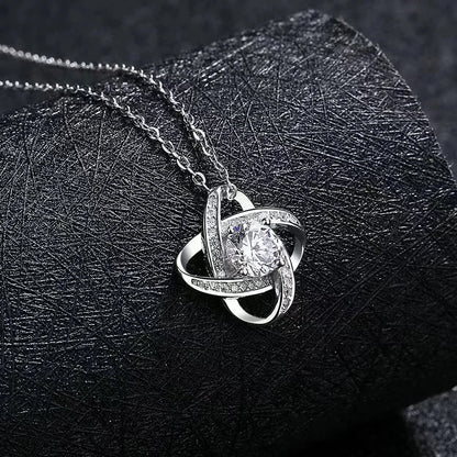 925 Sterling Silver Four-leaf Clover Inlaid Pendant