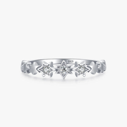 925 Sterling Silver Star Shaped Ring