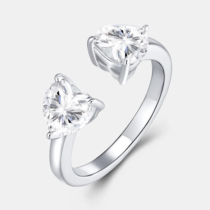 925 Silver with Prong-Setting ring