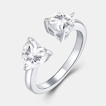 925 Silver with Prong-Setting ring