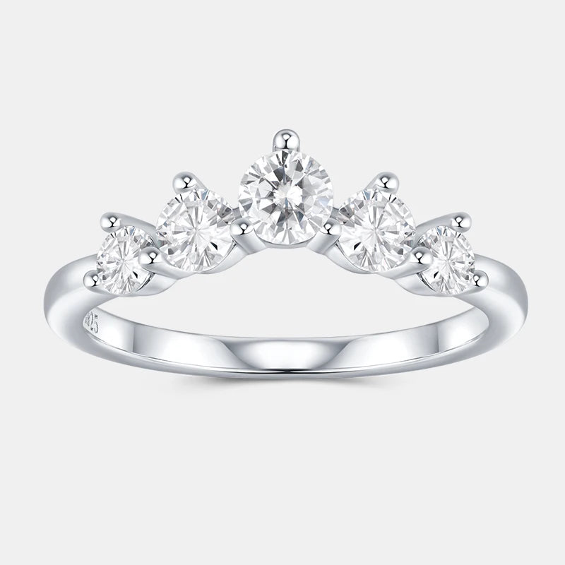 925 Silver with Prong-Setting Ring