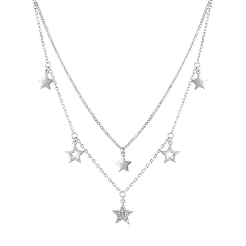 925 Sterling Silver Layered Necklaces