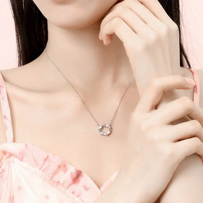 S925 Silver Love Garland Necklace