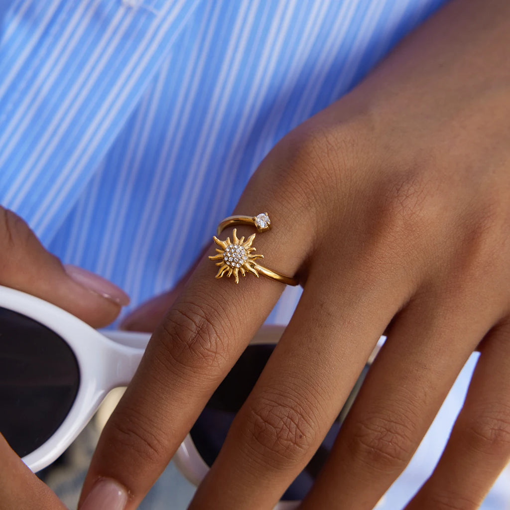 Sun Open Rings