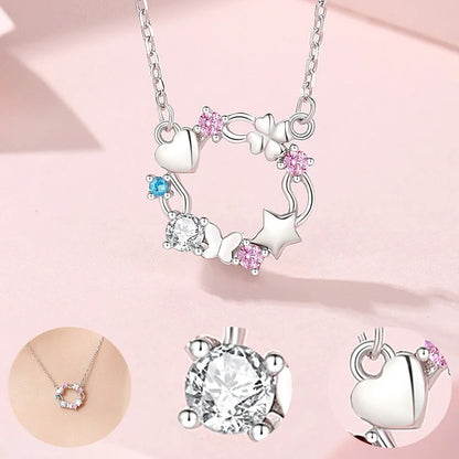 S925 Silver Love Garland Necklace