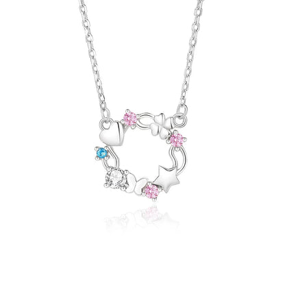 S925 Silver Love Garland Necklace