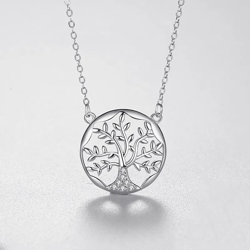 925 Sterling Silver Tree of Life Pendant Necklace