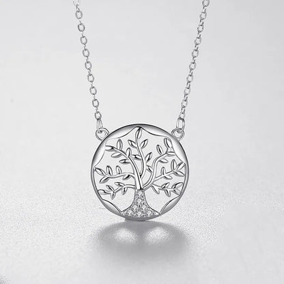 925 Sterling Silver Tree of Life Pendant Necklace