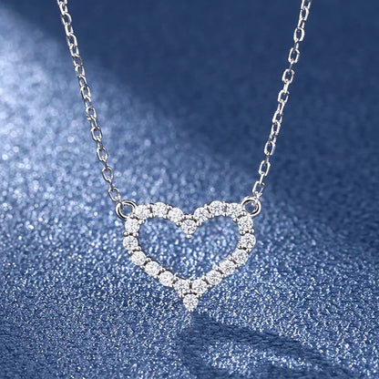 925 Sterling Silver Heart-Shaped Necklace