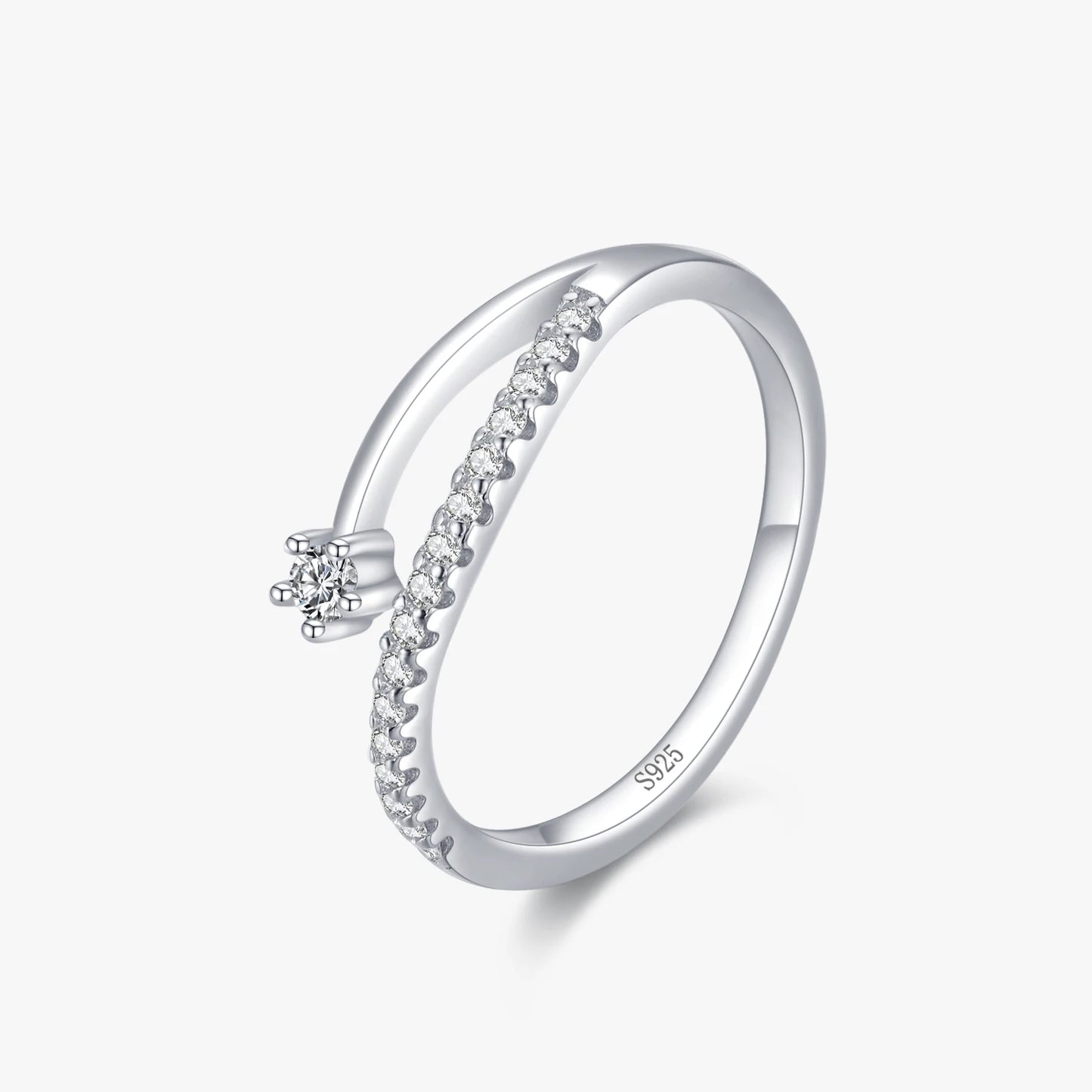 925 Sterling Silver Personality CZ Rings for Women