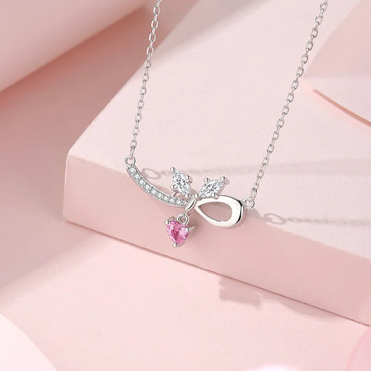 925 Silver Smile Bow Necklace