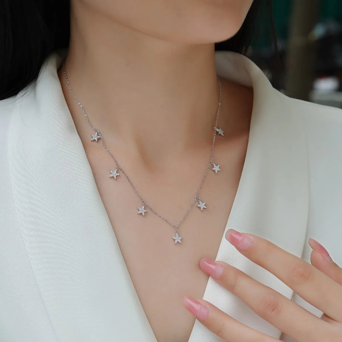 925 Sterling Silver Star Charm Pendant