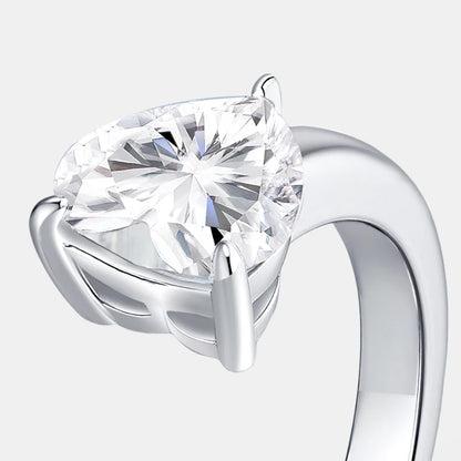 925 Silver with Prong-Setting ring