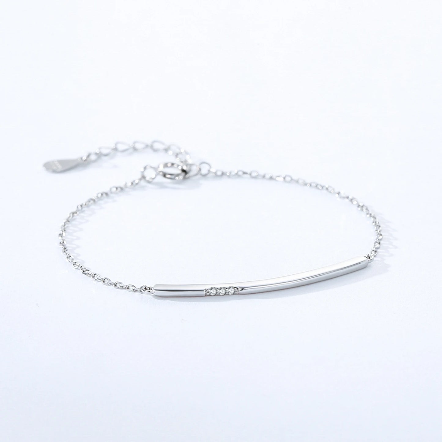 925 Sterling Silver Geometric Design Bracelet