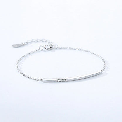 925 Sterling Silver Geometric Design Bracelet