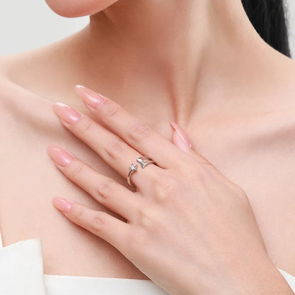Adjustable Star Moon Open Size Ring