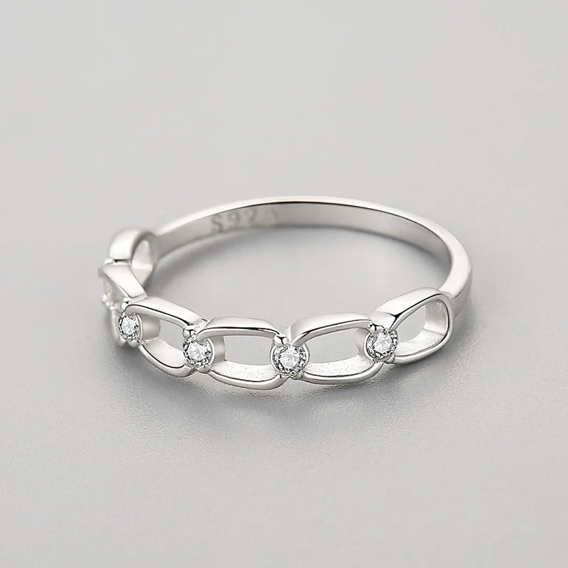 925 Sterling Silver Simple Stackable Female Rings