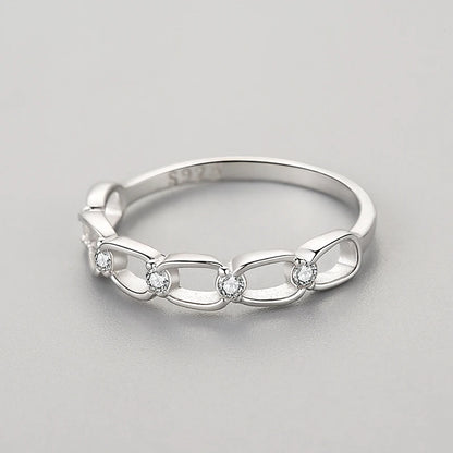 925 Sterling Silver Simple Stackable Female Rings