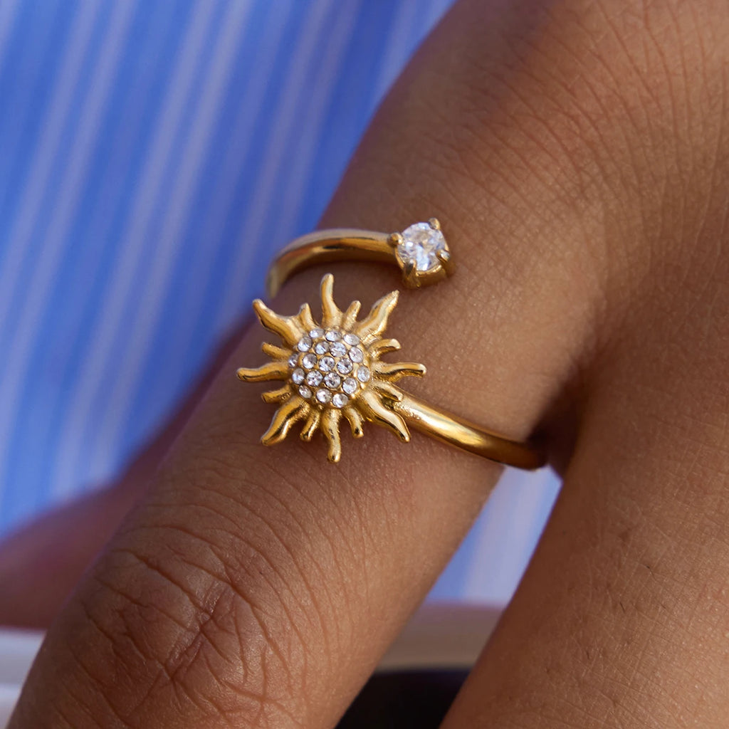 Sun Open Rings