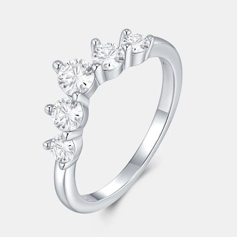 925 Silver with Prong-Setting Ring