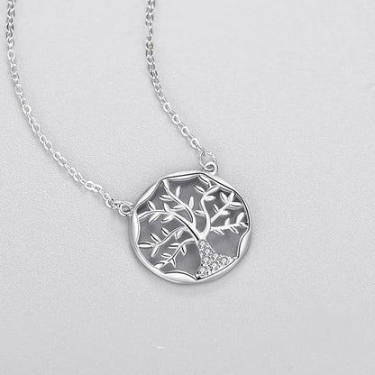 925 Sterling Silver Tree of Life Pendant Necklace