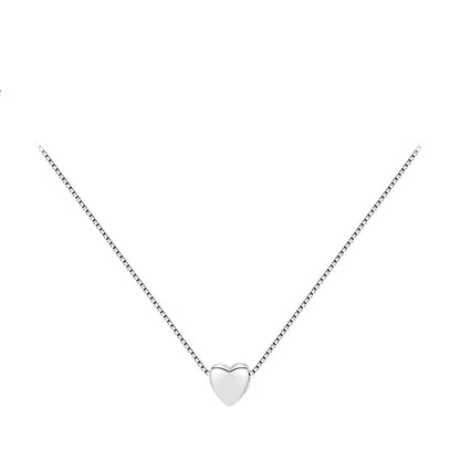 925 Sterling Silver Mini Heart Pendant Necklace