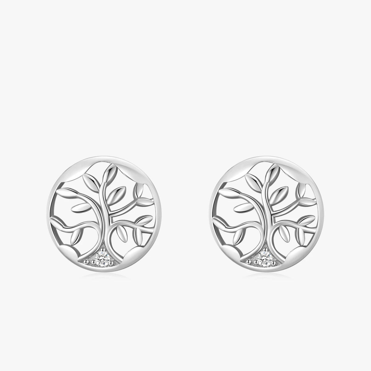 925 Sterling Silver Tree of Life Stud Earrings - Kimiko