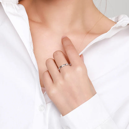 925 Sterling Silver Stackable Simple Heart Rings