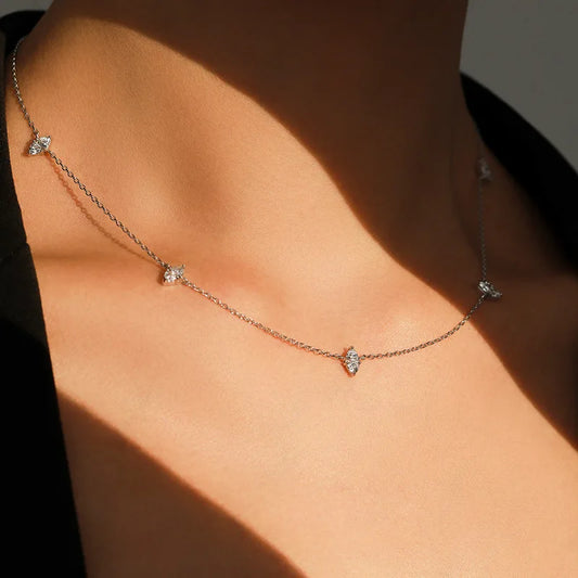 S925 Sterling Silver Fine Necklace for Women