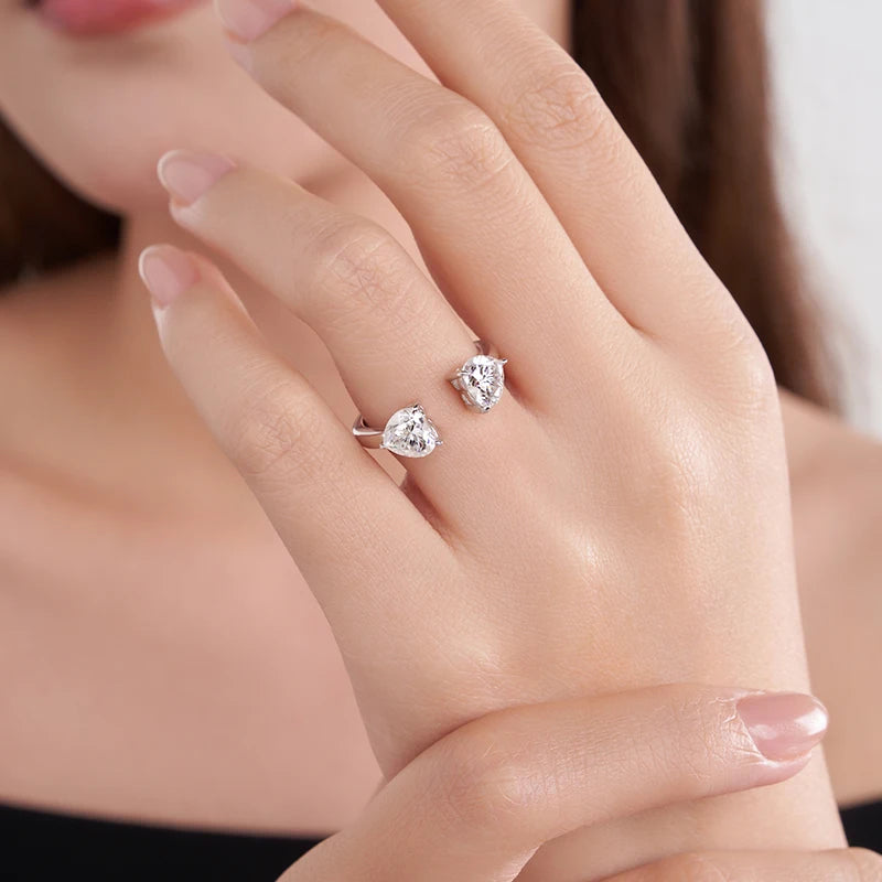 925 Silver with Prong-Setting ring