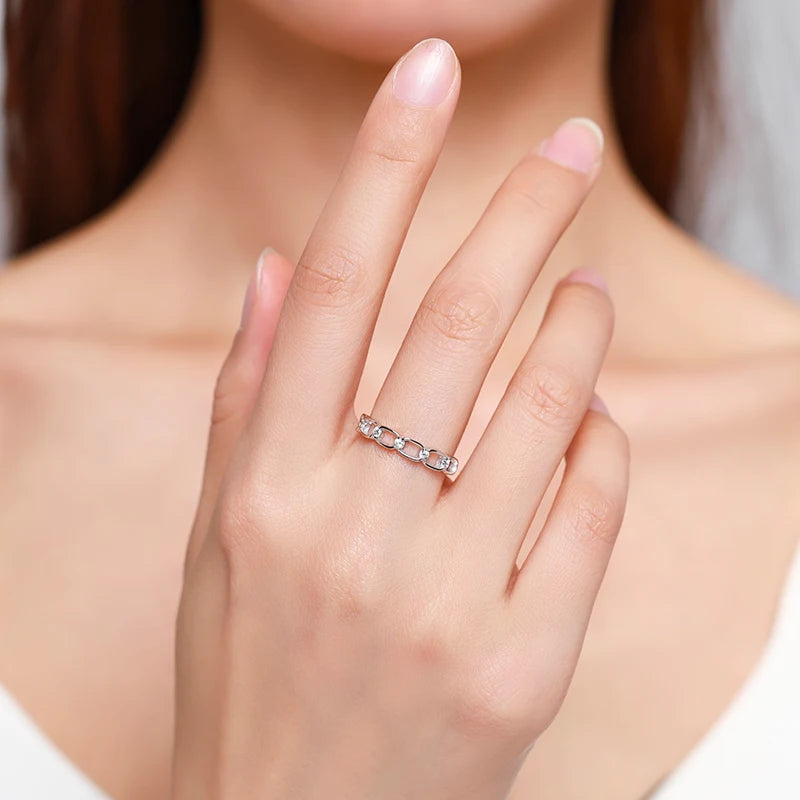 925 Sterling Silver Simple Stackable Female Rings