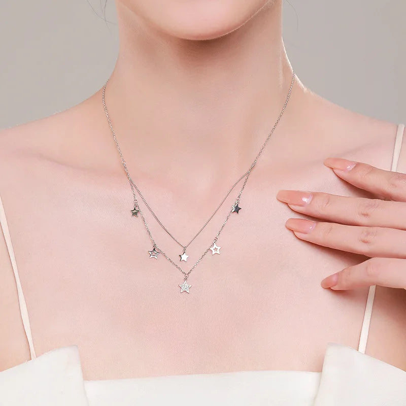 925 Sterling Silver Layered Necklaces