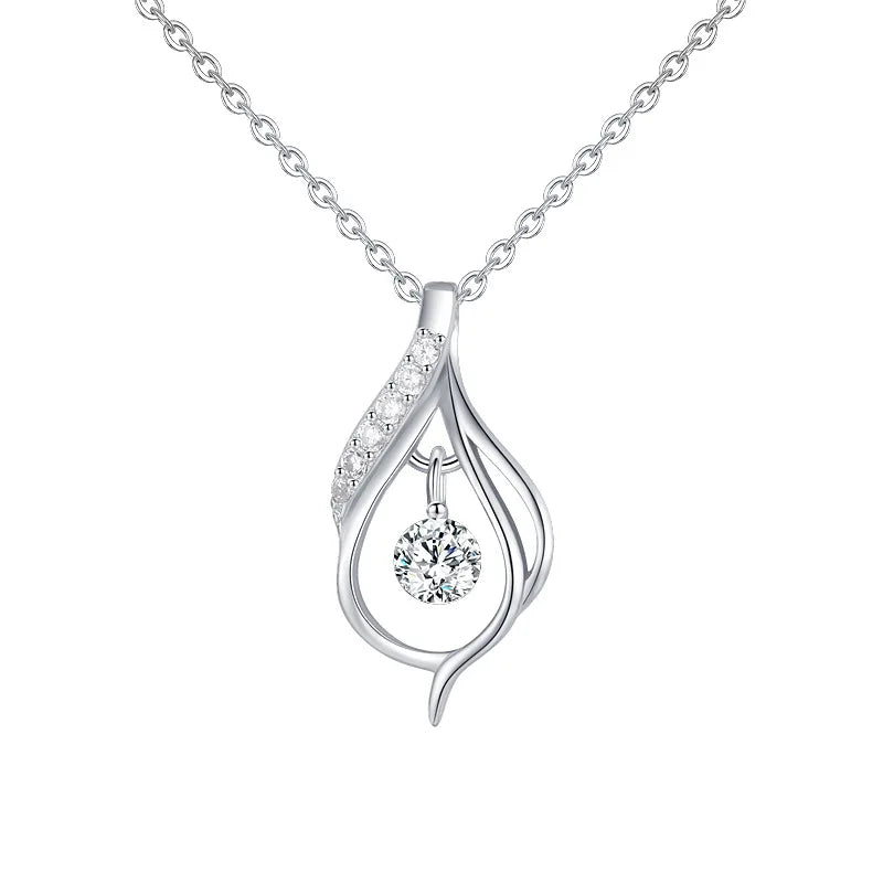 925 Elegant Shaped Pendant Necklace