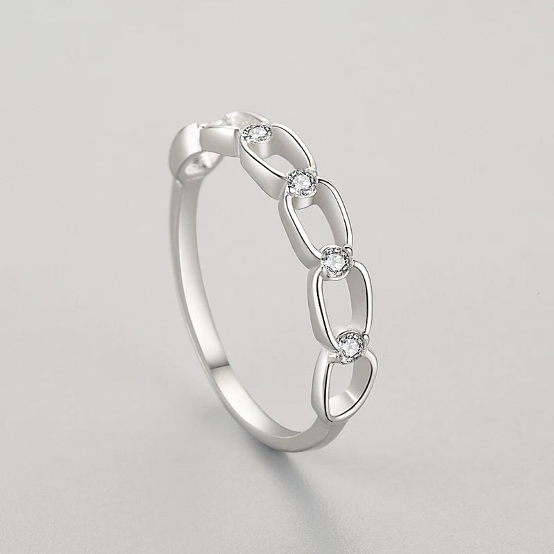 925 Sterling Silver Simple Stackable Female Rings