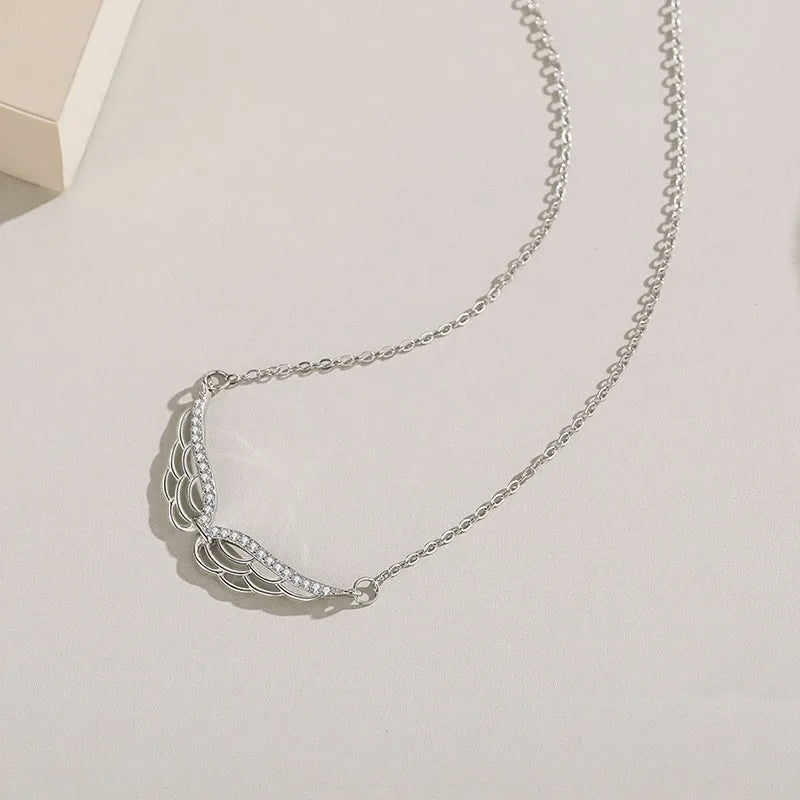 925 Angel Wing Shaped Necklace