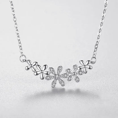 925 Sterling Flower Necklace
