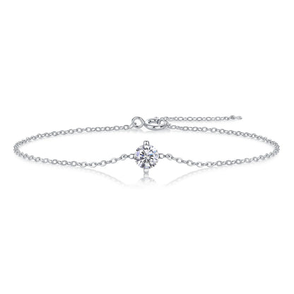 925 Sterling Silver Solitare Bracelet