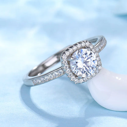 925 Sterling Sliver Engagement Adjustabl Ring