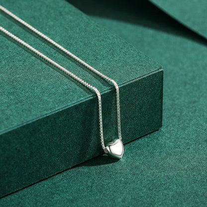 925 Sterling Silver Mini Heart Pendant Necklace