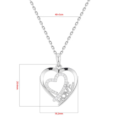 925 Silver Heart-Shape Necklace