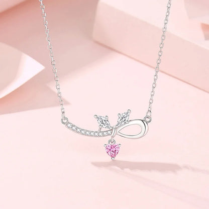 925 Silver Smile Bow Necklace