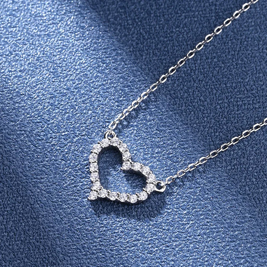 925 Sterling Silver Heart-Shaped Necklace
