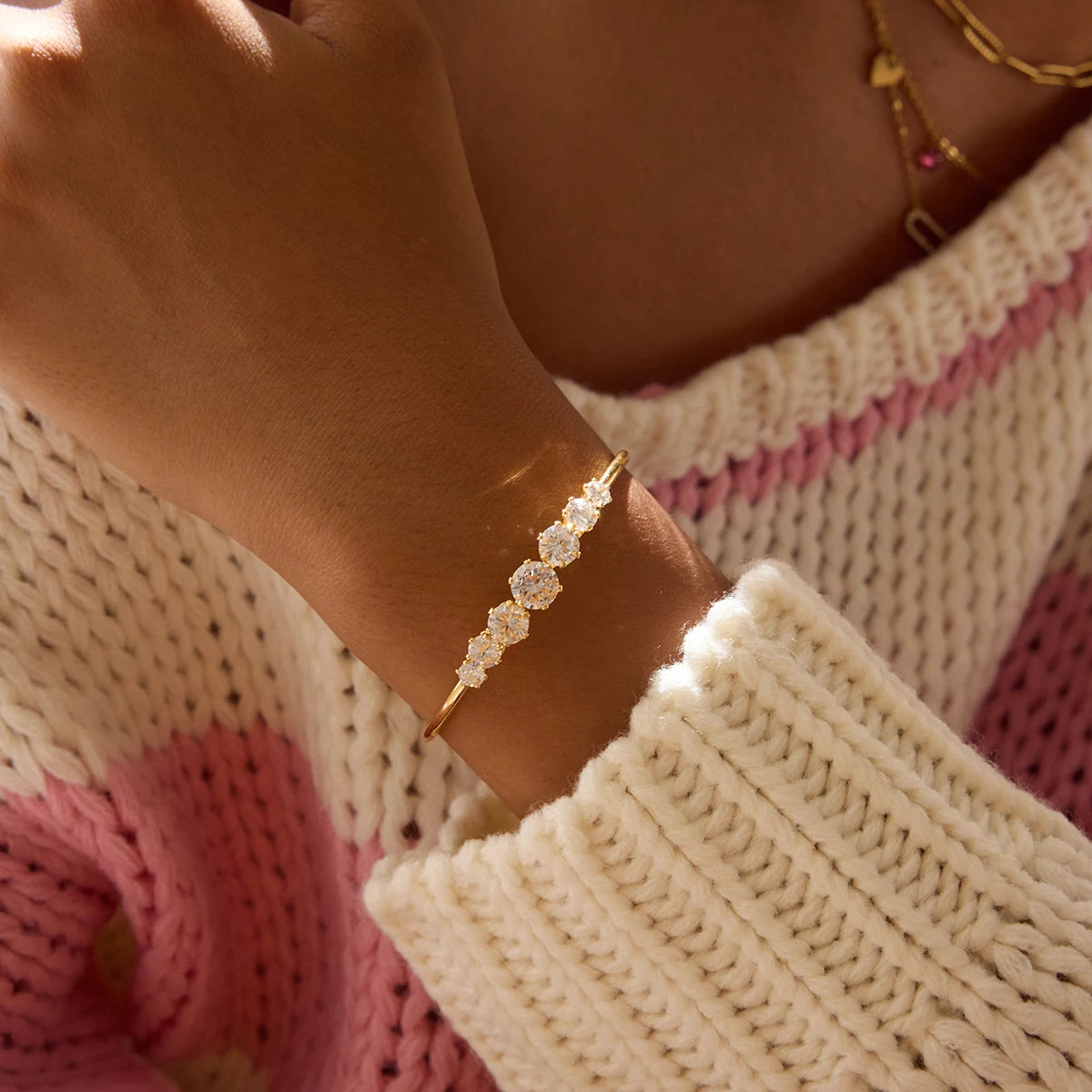 Bangle Tennis Chain Zircon Bracelet